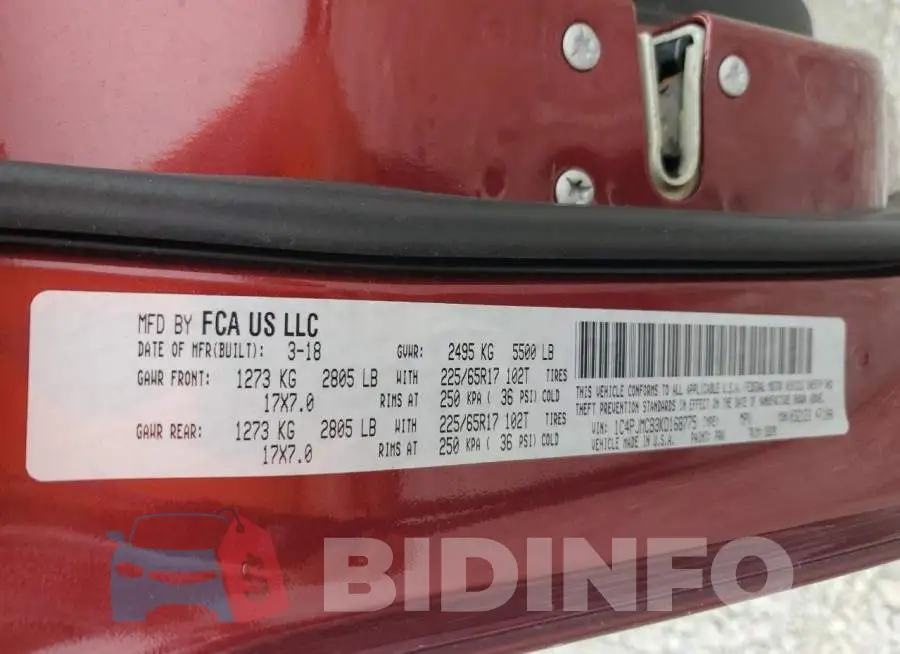 1C4PJMCB3KD168775 Photo# 14