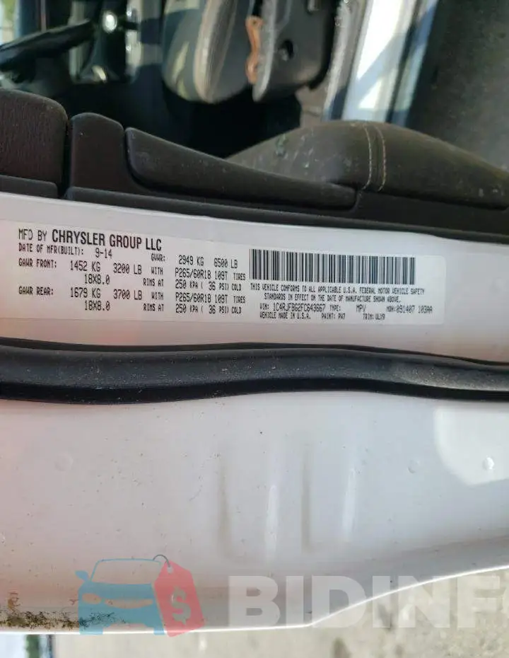 1C4RJFBG2FC643667 Photo# 12