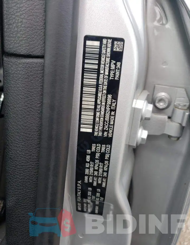 ZACCJBBB2HPF99896 Photo# 12