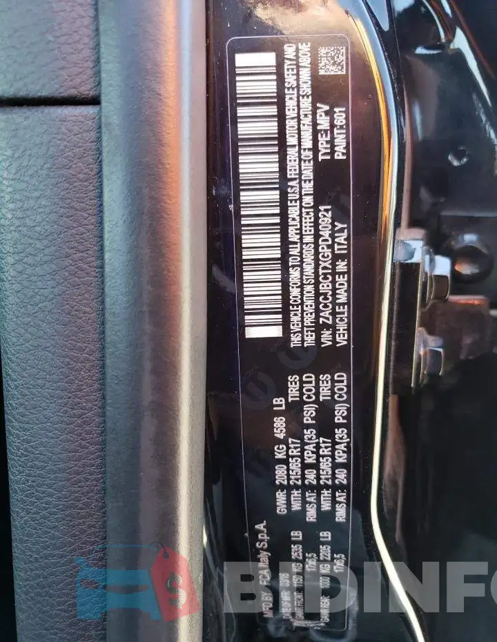 ZACCJBCTXGPD40921 Photo# 12