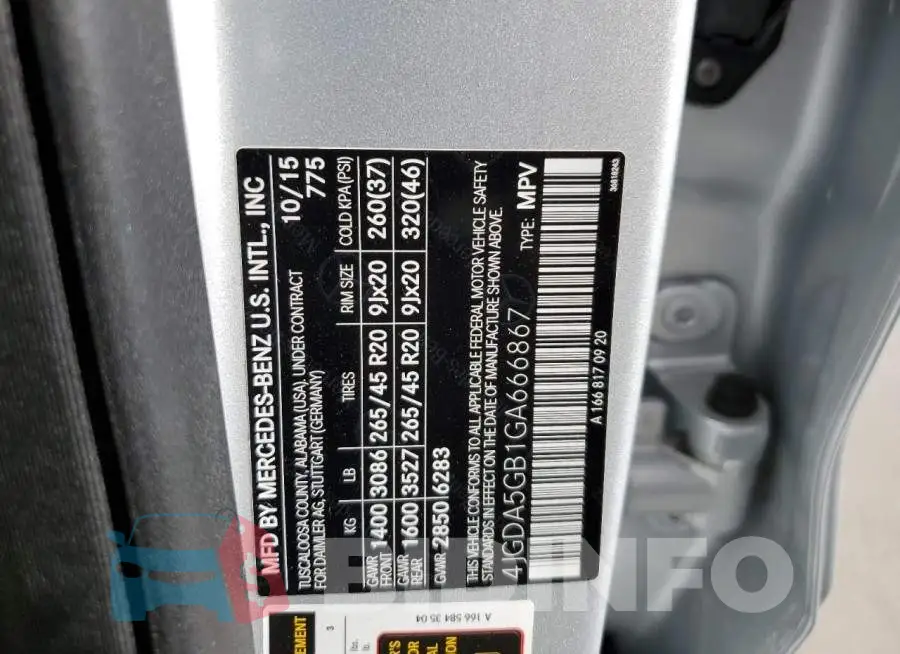 4JGDA5GB1GA666867 Photo# 13