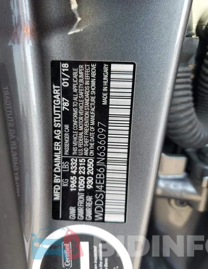WDDSJ4EB6JN636097 Photo# 12