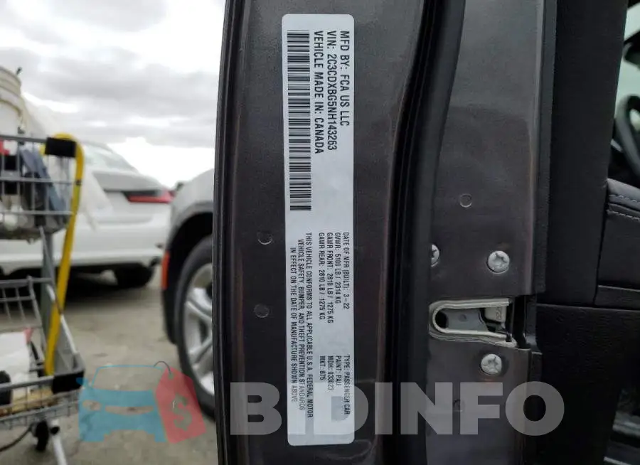 2C3CDXBG5NH143263 Photo# 12