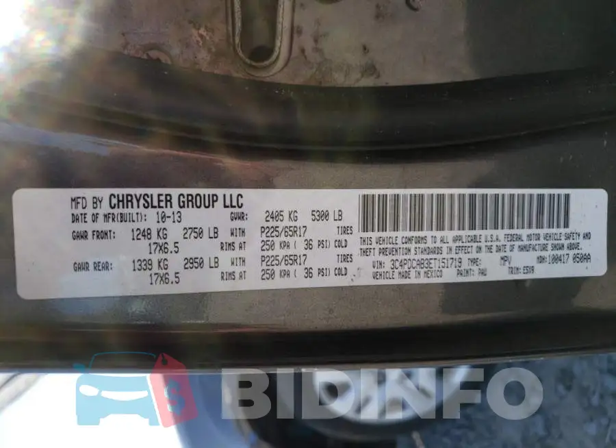 3C4PDCAB3ET151719 Photo# 13