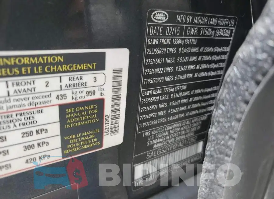 SALGS2TF6FA217262 Photo# 13