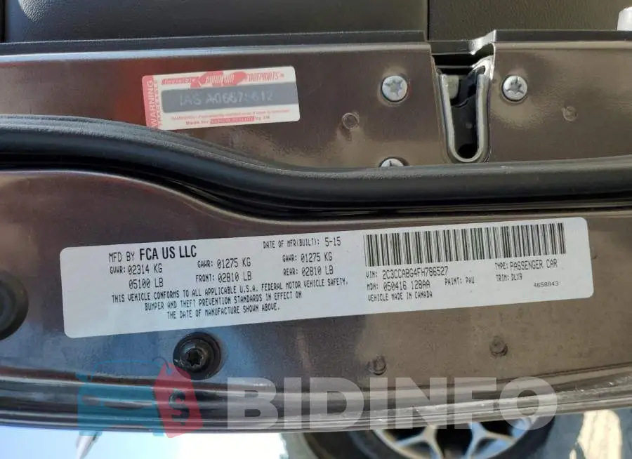 2C3CCABG4FH786527 Photo# 12