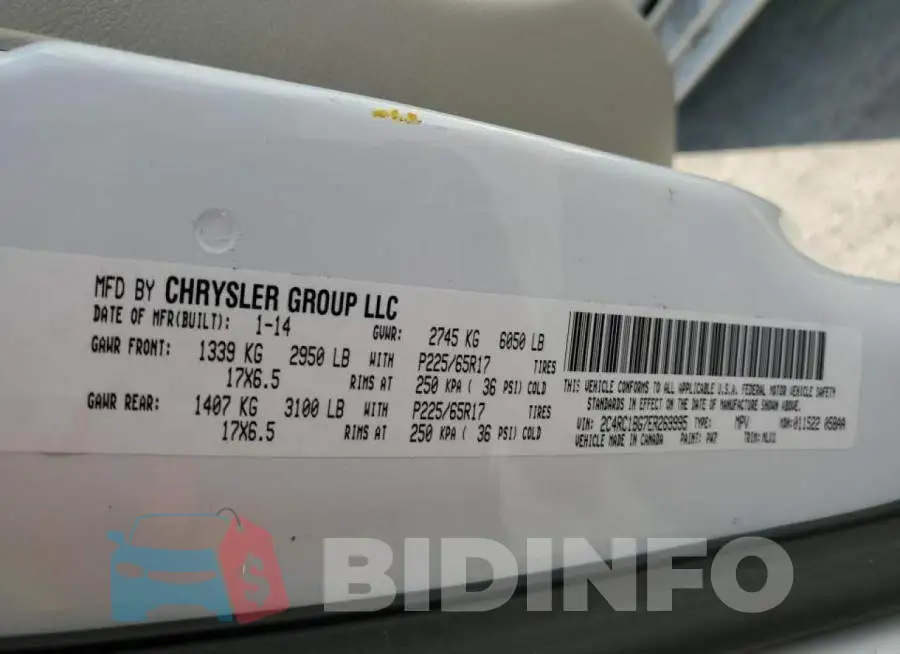 2C4RC1BG7ER269995 Photo# 13