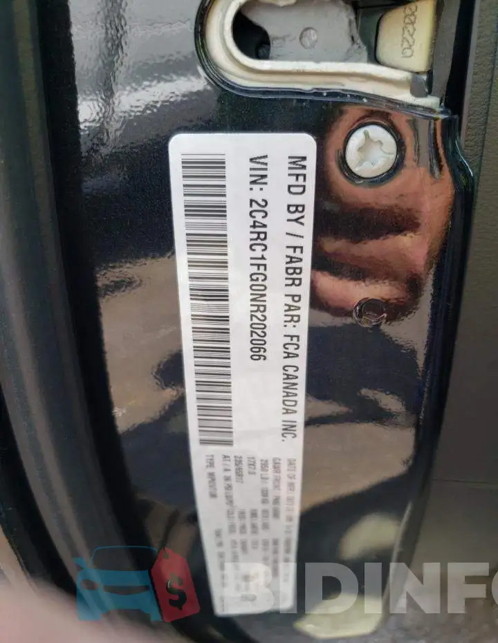 2C4RC1FG0NR202066 Photo# 13