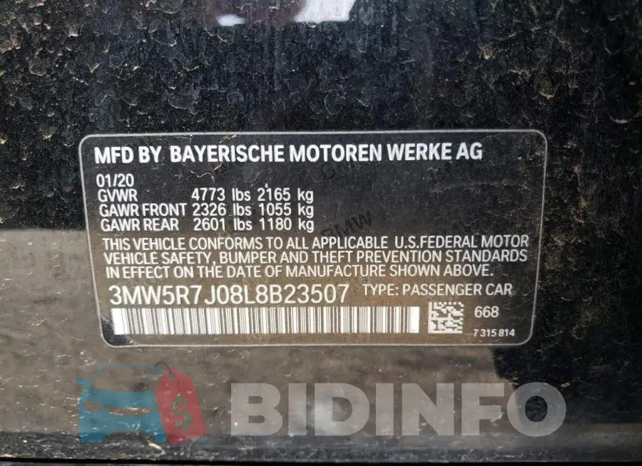 3MW5R7J08L8B23507 Photo# 12