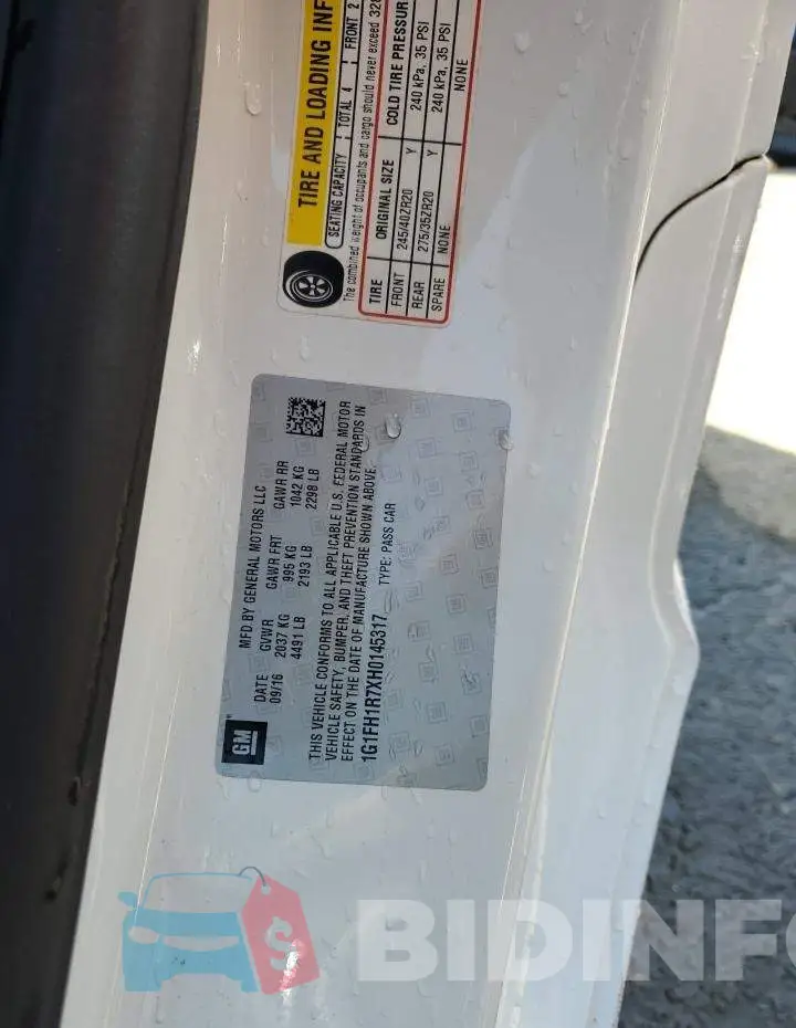 1G1FH1R7XH0145317 Photo# 12