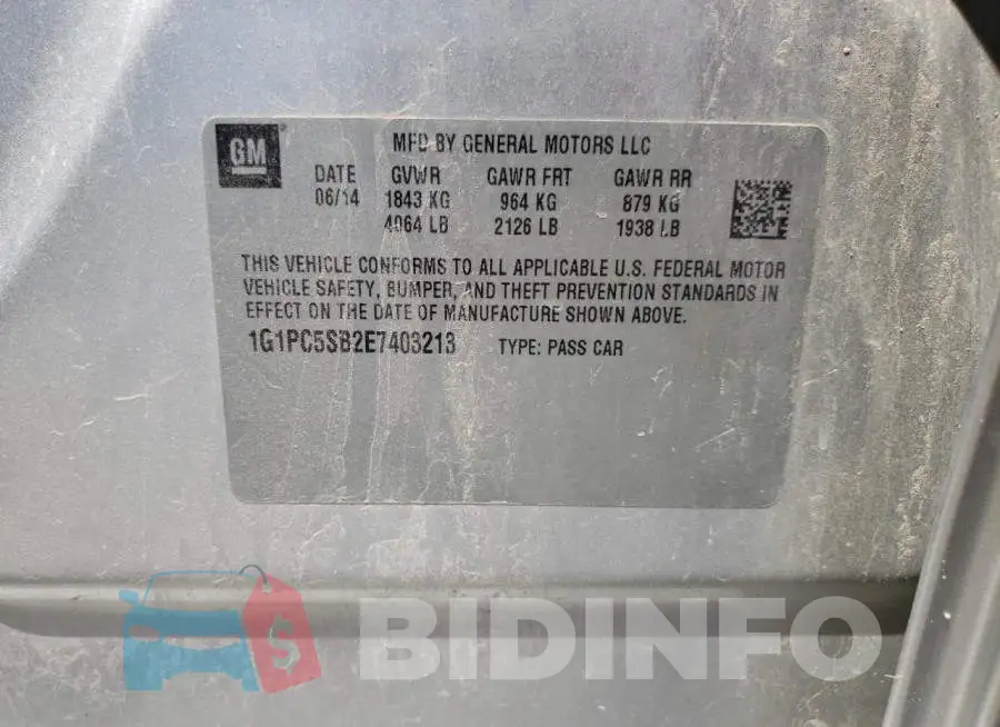 1G1PC5SB2E7403213 Photo# 12