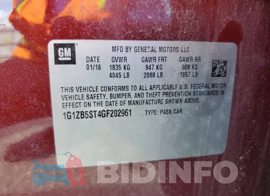 1G1ZB5ST4GF202961 Photo# 12