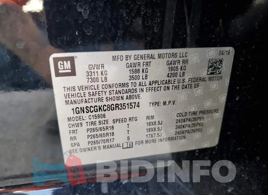 1GNSCGKC8GR351574 Photo# 13