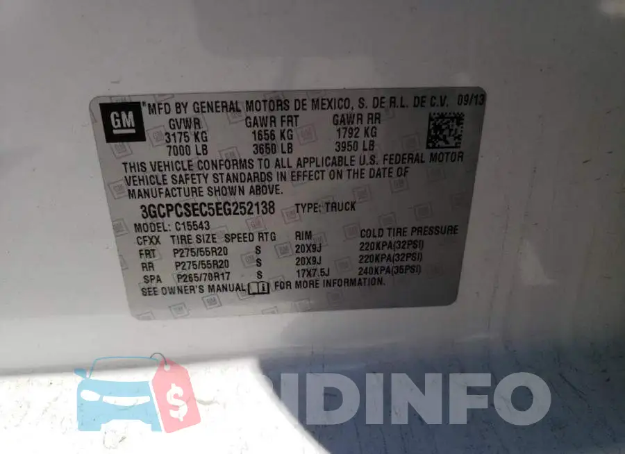 3GCPCSEC5EG252138 Photo# 12
