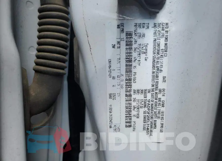 1FADP3F25EL314651 Photo# 12