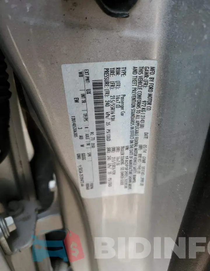 1FADP3F26EL323536 Photo# 12