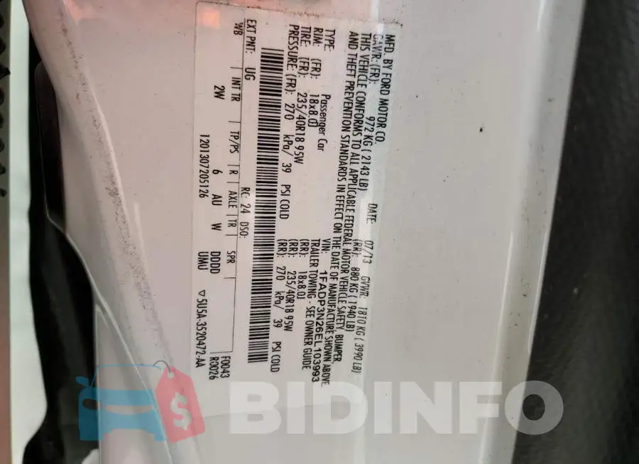 1FADP3N26EL103993 Photo# 12