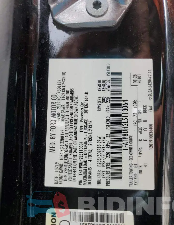 1FATP8UH2L5113064 Photo# 13