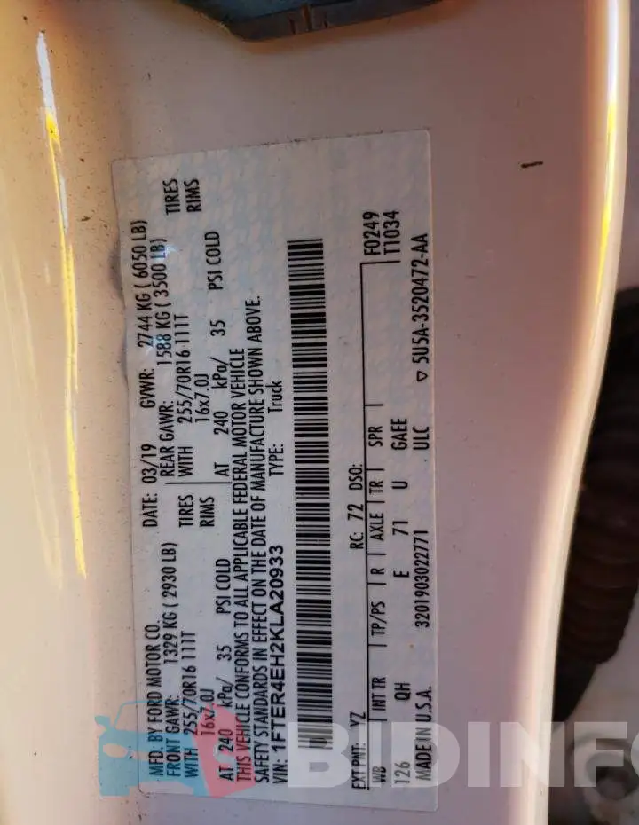 1FTER4EH2KLA20933 Photo# 12