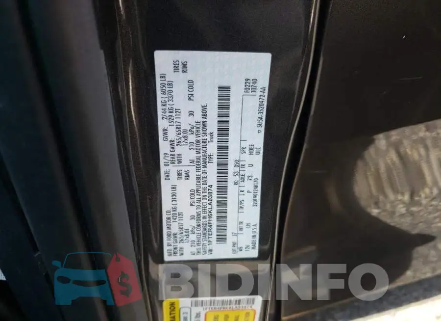 1FTER4FH6KLA03874 Photo# 12