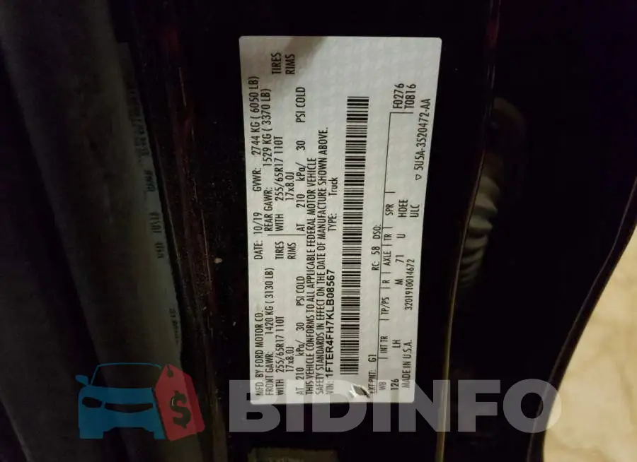 1FTER4FH7KLB08567 Photo# 12