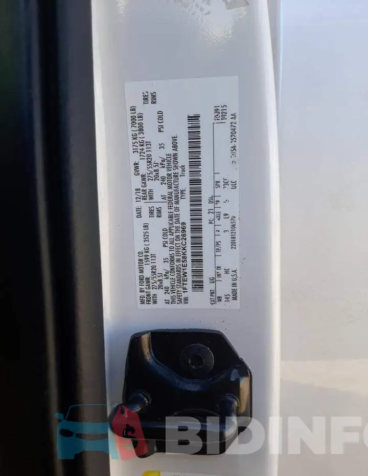 1FTEW1E58KKC26969 Photo# 13