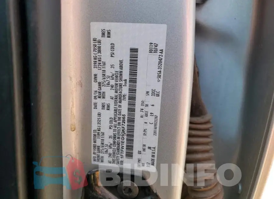 1FTFW1EG1GKF72665 Photo# 12
