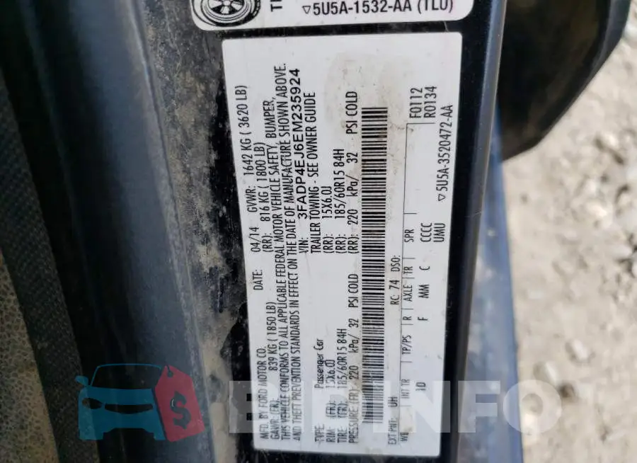3FADP4EJ6EM235924 Photo# 12