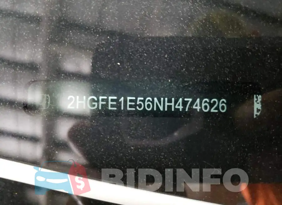 2HGFE1E56NH474626 Photo# 12