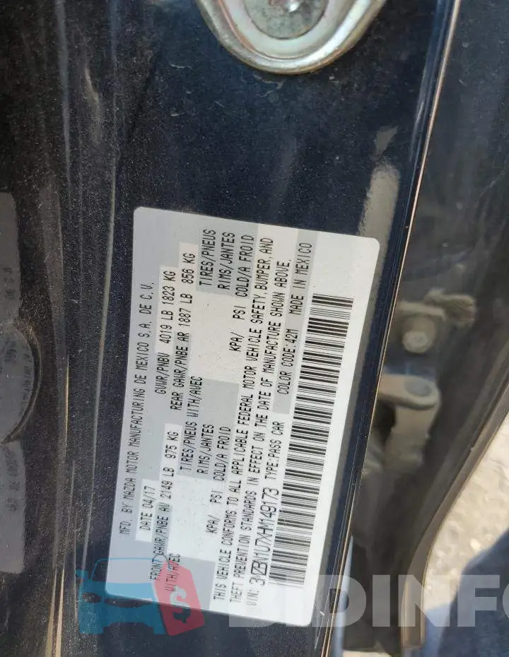 3MZBN1U7XHM149173 Photo# 12