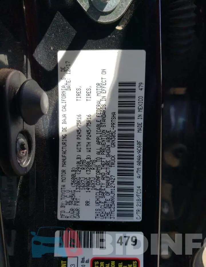 3TMCZ5ANXJM127427 Photo# 12
