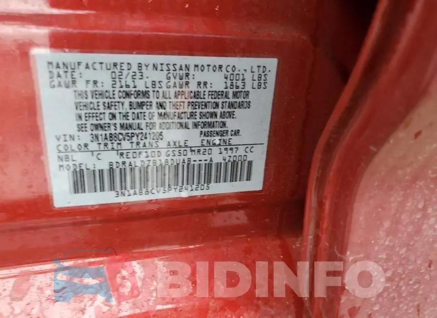 3N1AB8CV5PY241205 Photo# 12