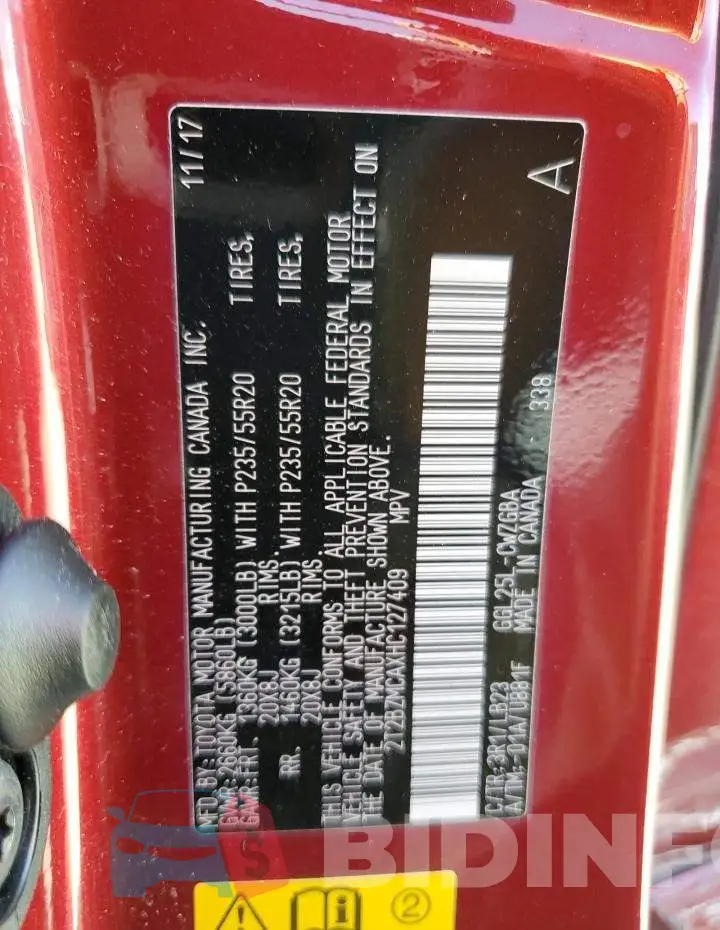 2T2BZMCAXHC127409 Photo# 13
