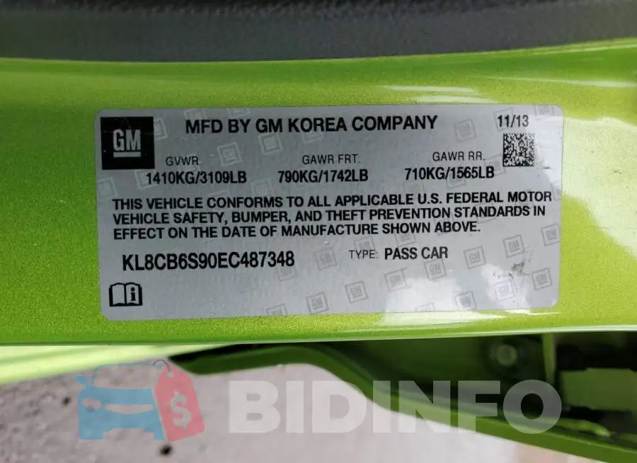 KL8CB6S90EC487348 Photo# 12