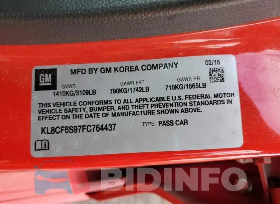KL8CF6S97FC764437 Photo# 13