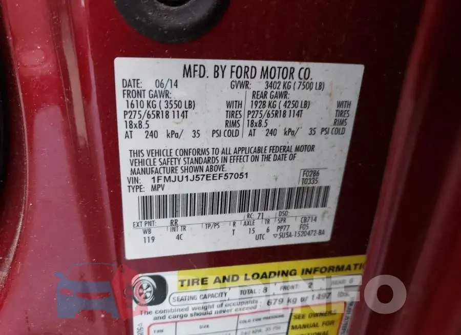 1FMJU1J57EEF57051 Photo# 13