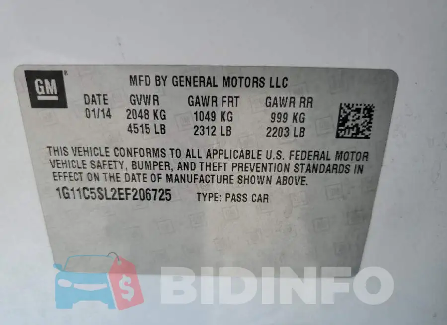 1G11C5SL2EF206725 Photo# 12