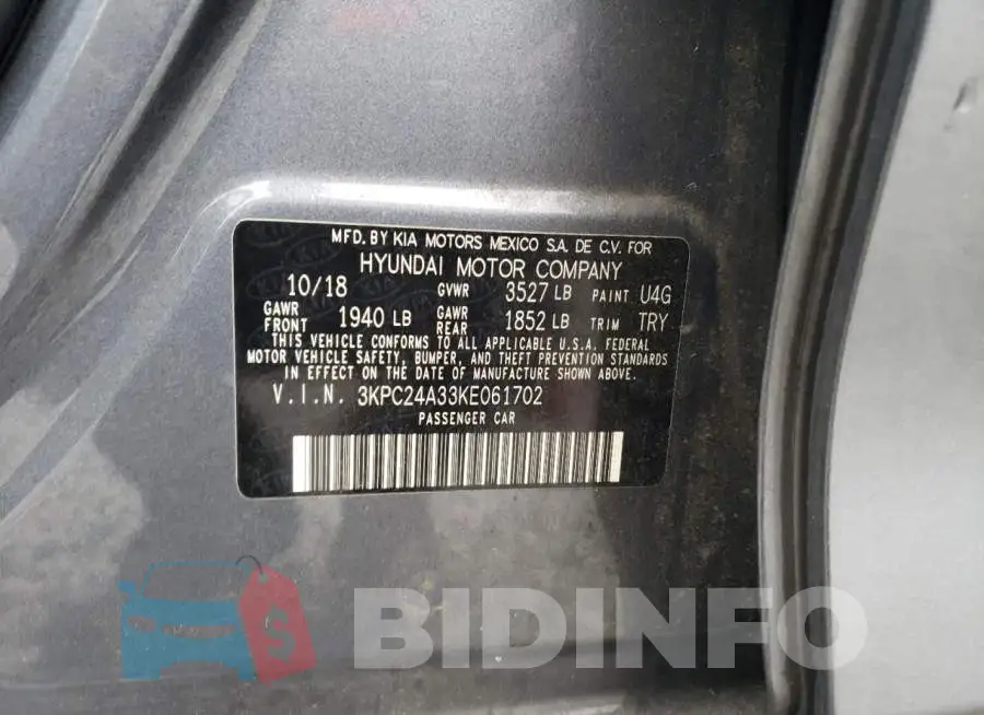 3KPC24A33KE061702 Photo# 12