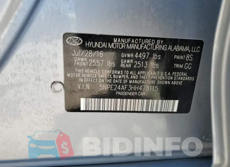 5NPE24AF3HH478115 Photo# 12