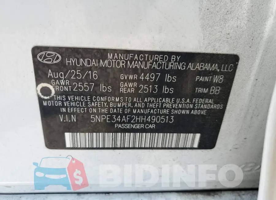 5NPE34AF2HH490513 Photo# 12