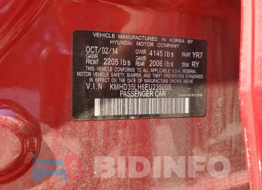 KMHD35LH6EU235005 Photo# 12