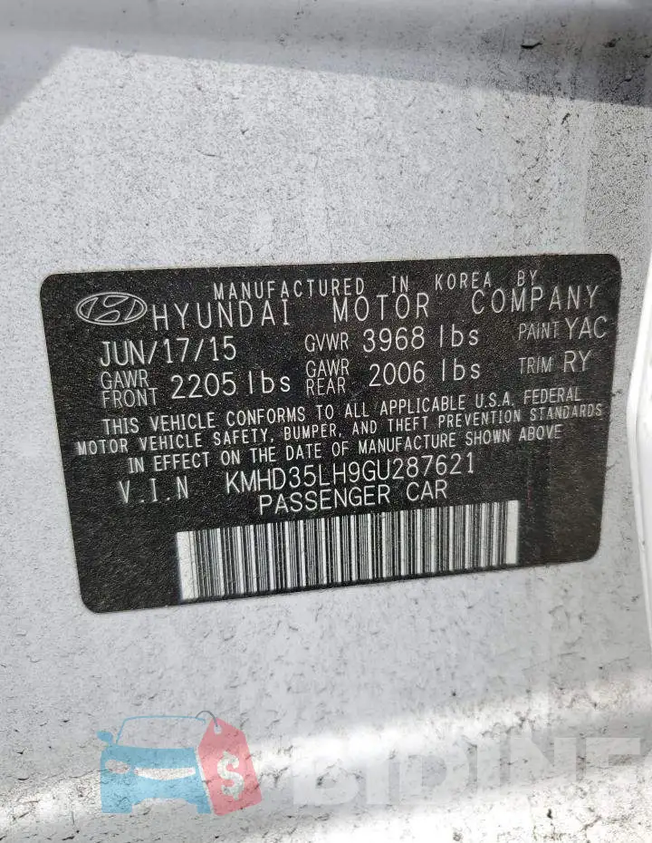 KMHD35LH9GU287621 Photo# 13