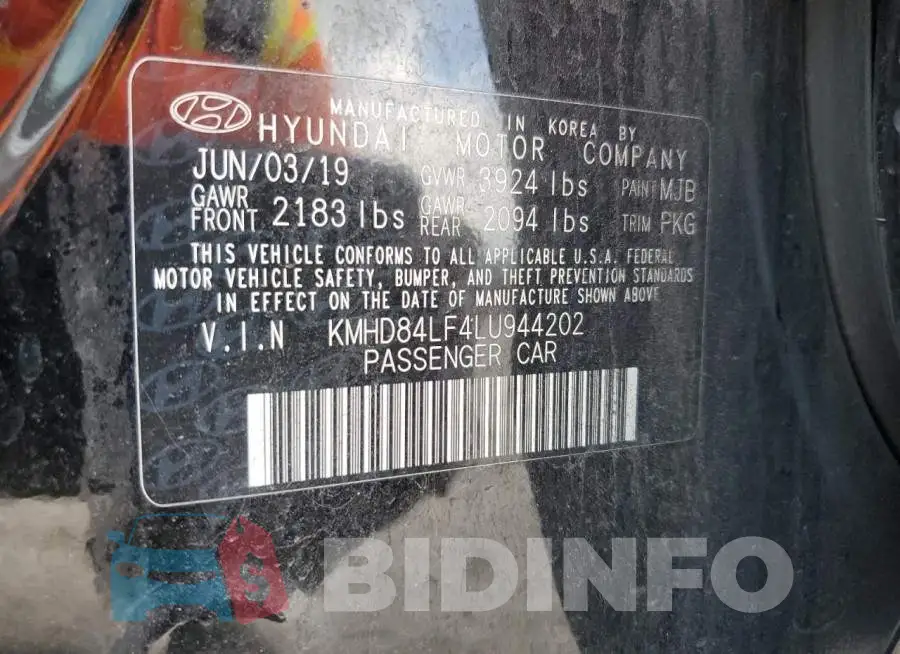 KMHD84LF4LU944202 Photo# 12