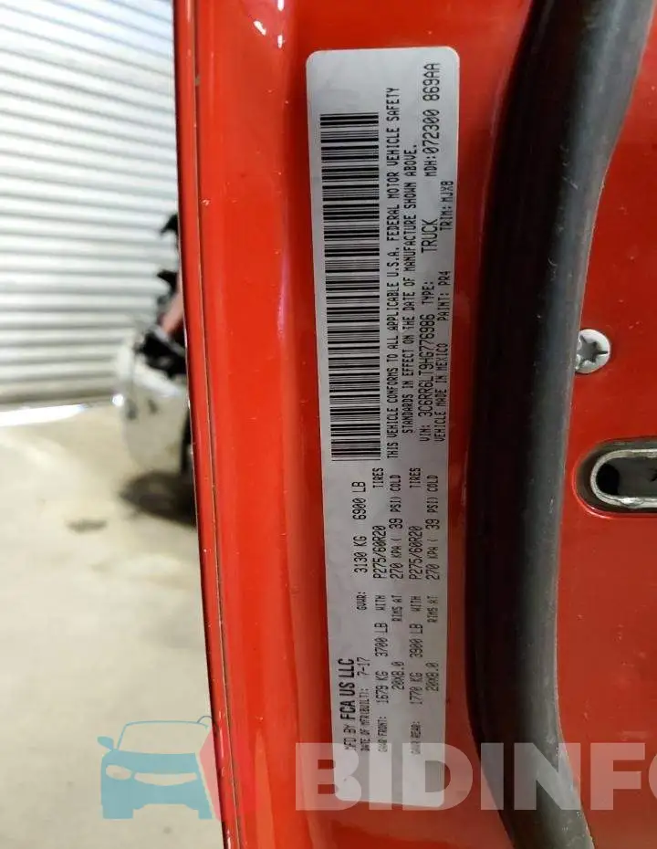 3C6RR6LT9HG776986 Photo# 13