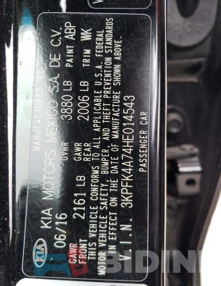 3KPFK4A74HE014543 Photo# 12