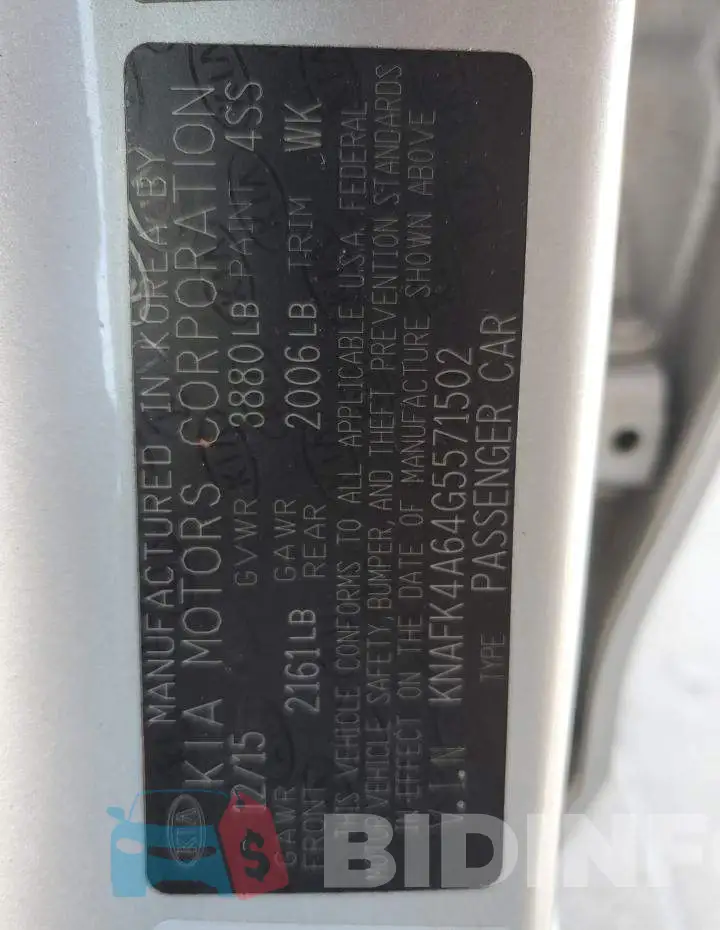 KNAFK4A64G5571502 Photo# 12