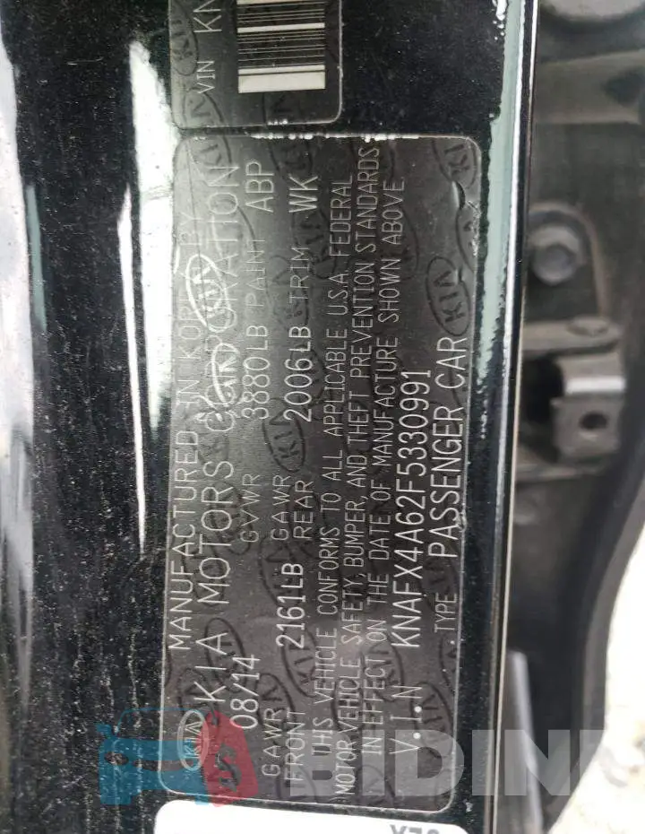 KNAFX4A62F5330991 Photo# 12