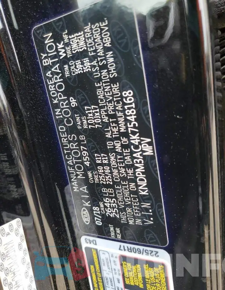 KNDPM3AC4K7548168 Photo# 14