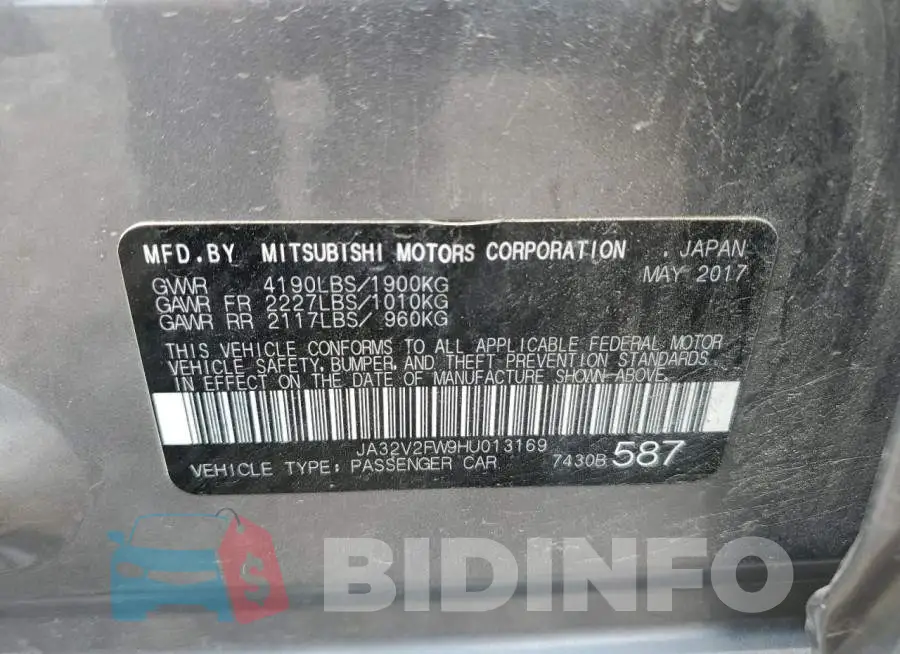 JA32V2FW9HU013169 Photo# 13