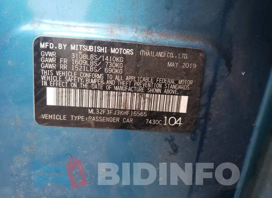 ML32F3FJ3KHF16565 Photo# 12
